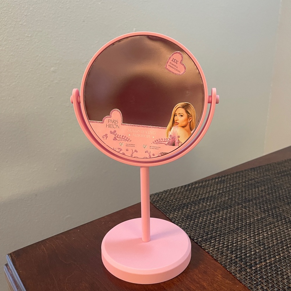Paris Hilton Pink Tabletop Mirror